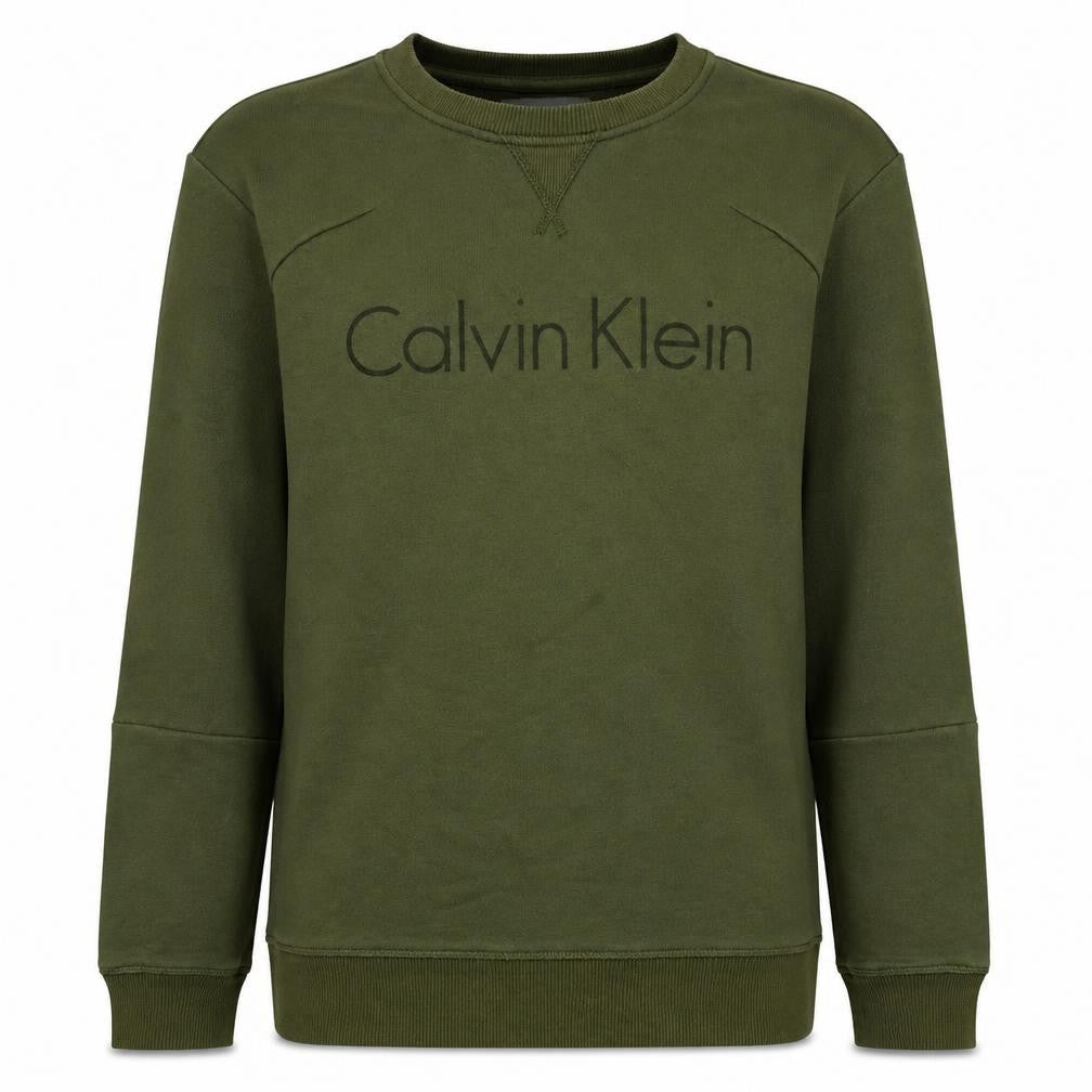 Calvin Klein Men's Green Small Pullover Sweatshirt