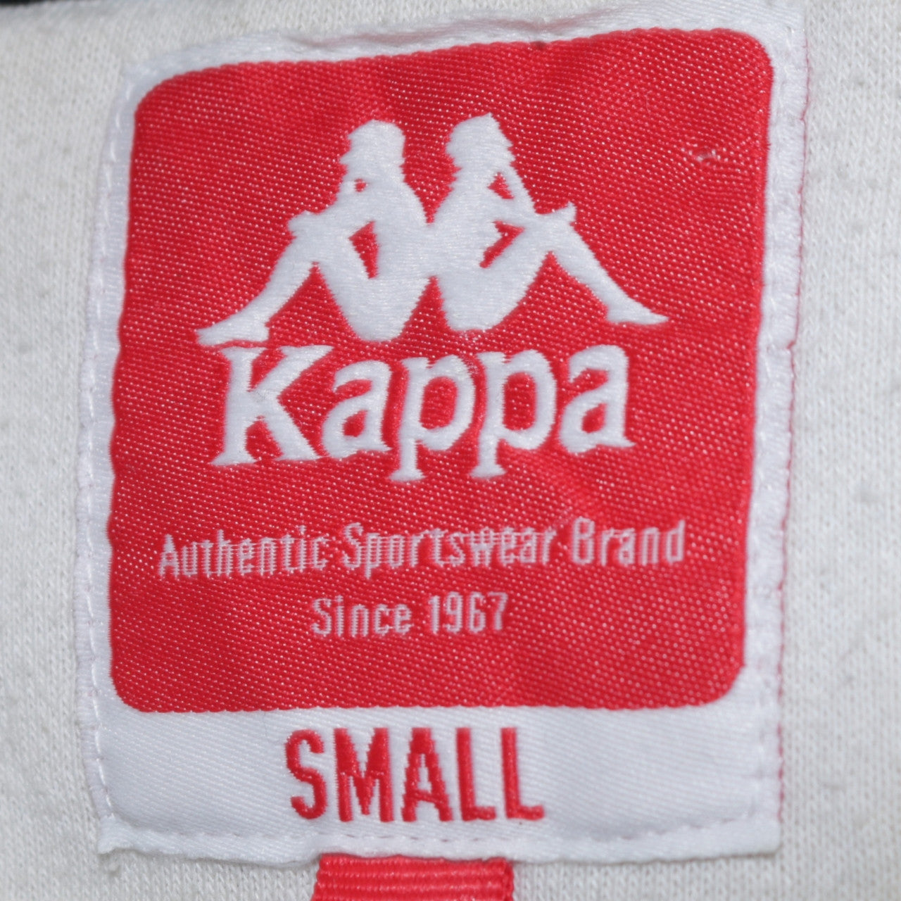 Kappa Men's White Small Pullover Hoodie with Logo