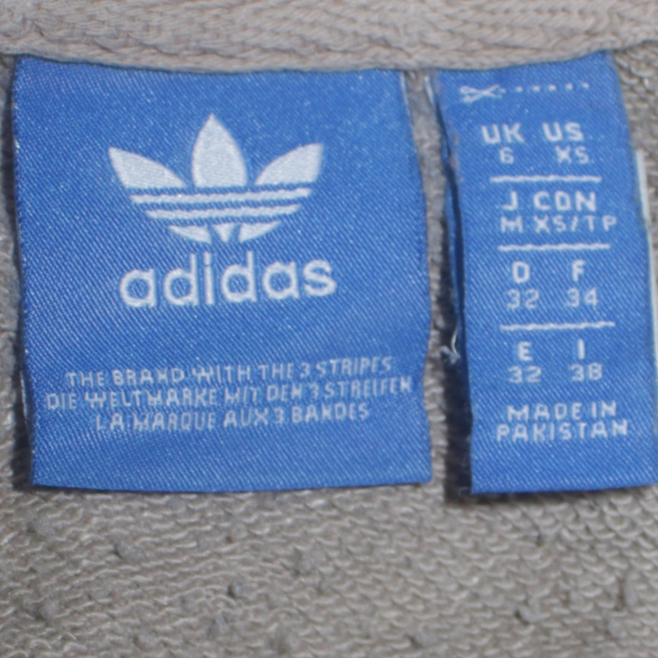 Adidas Women Beige Hooded Pullover Hoodie Size XS Classic Trefoil