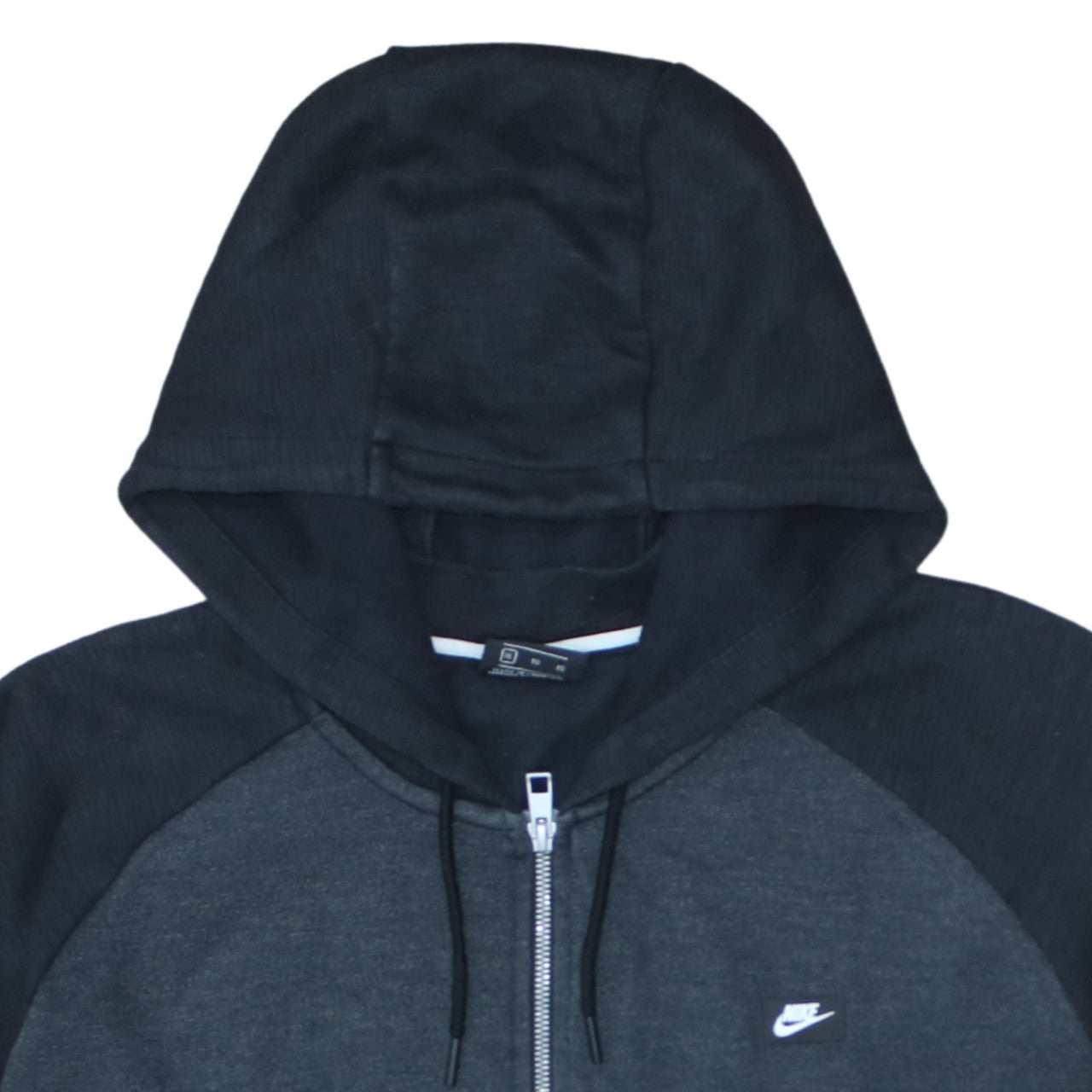 Nike Men's Black Full Zip Hoodie XL Sports Cotton Blend Sweatshirt