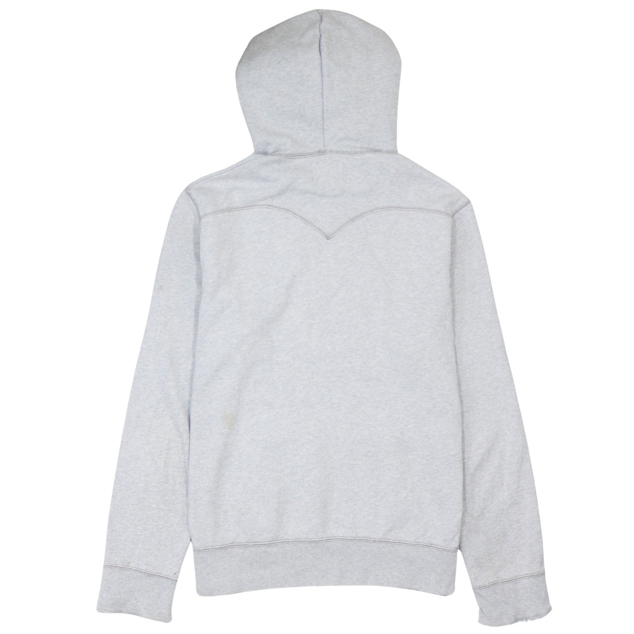 Levi's Men's Grey Hooded Pullover Sweatshirt Size L Logo Print