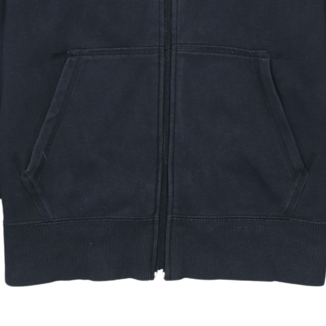 Nike Boys Black Full Zip Hoodie Sweatshirt L 12-13 Years Fleece Casual