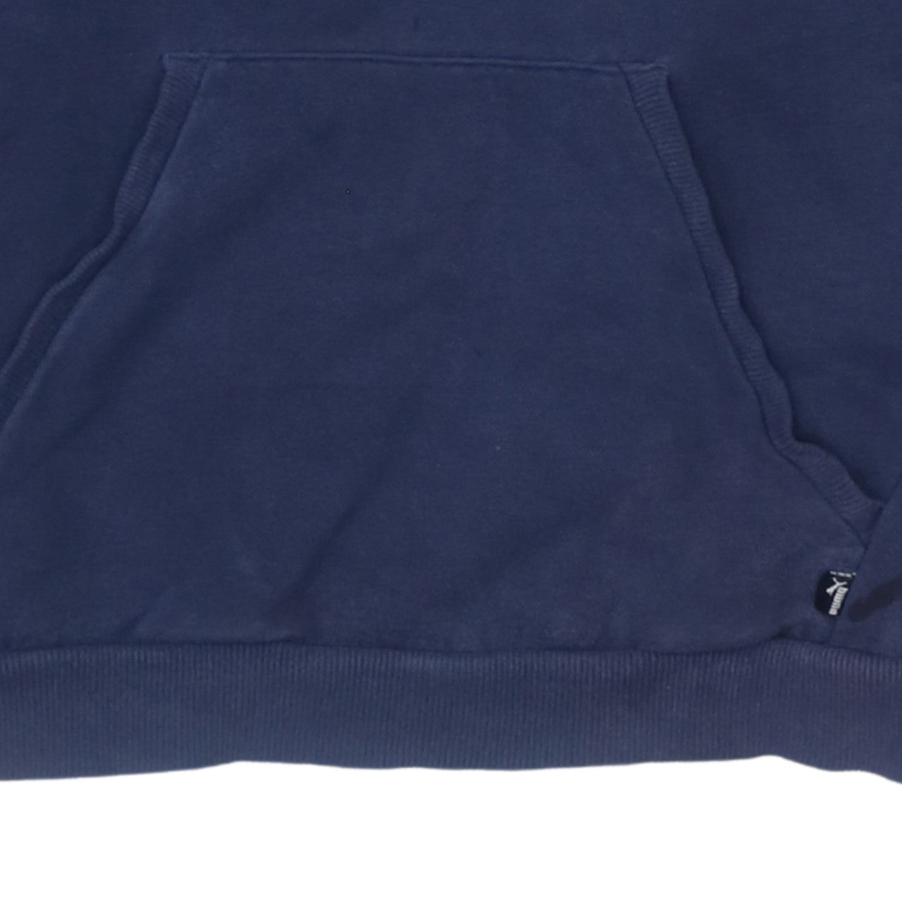 Puma Teens Blue Pullover Hoodie L Logo Fleece Sweatshirt