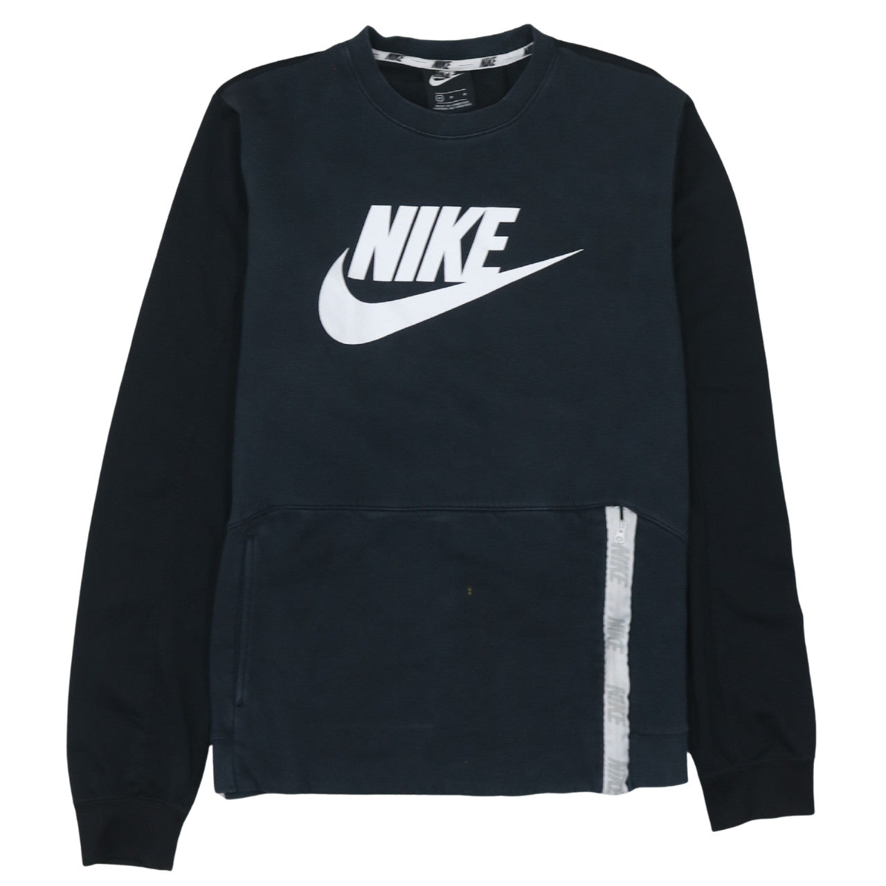 Nike Men's Blue Logo Pullover Sweatshirt M Regular Fit