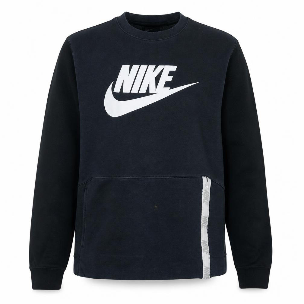 Nike Men's Blue Logo Pullover Sweatshirt M Regular Fit