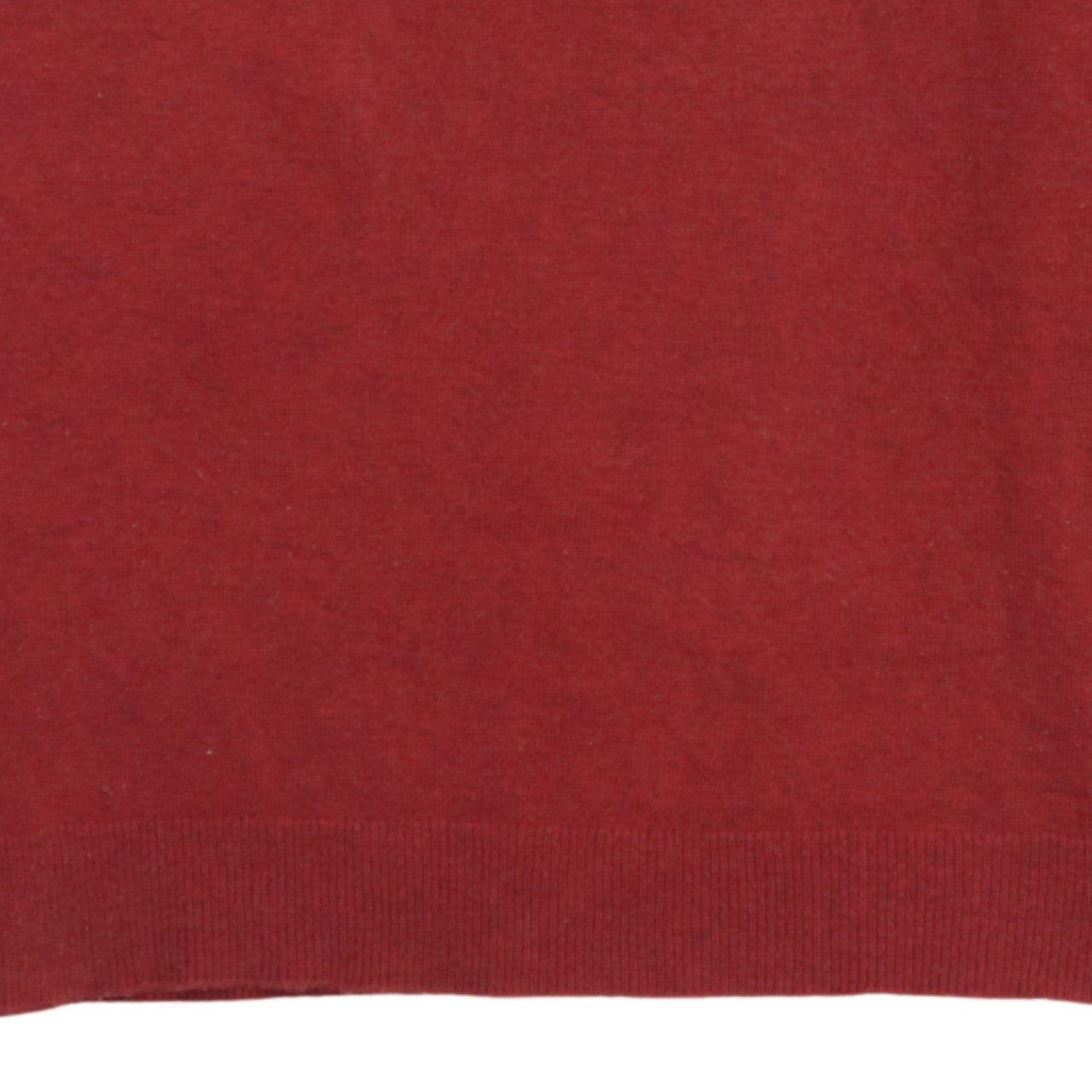 Lacoste Men's Red Wool Blend V-Neck Jumper XL Classic Knit