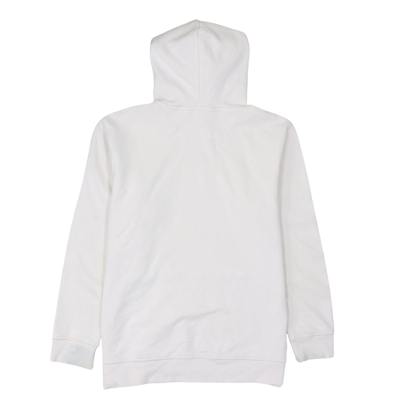 Adidas Men's White Pullover Hoodie L Logo Fleece Sweatshirt