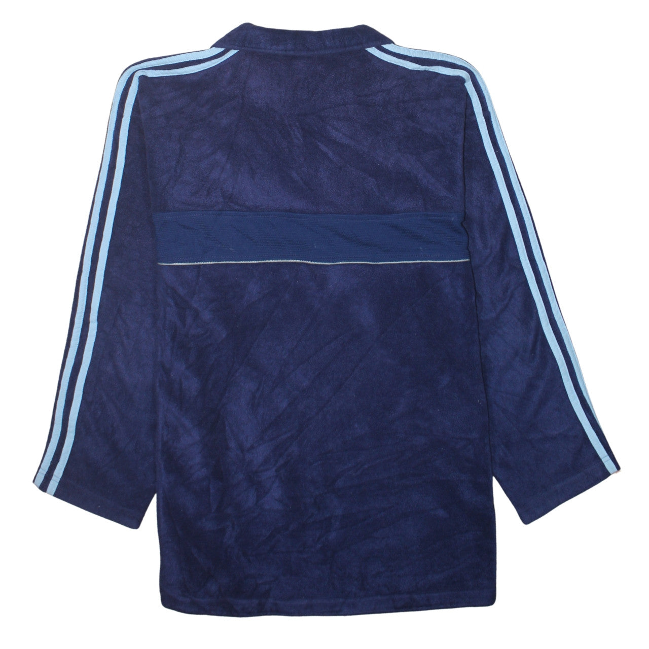 Adidas Men's Blue Fleece 1/4 Zip Track Jacket Size L