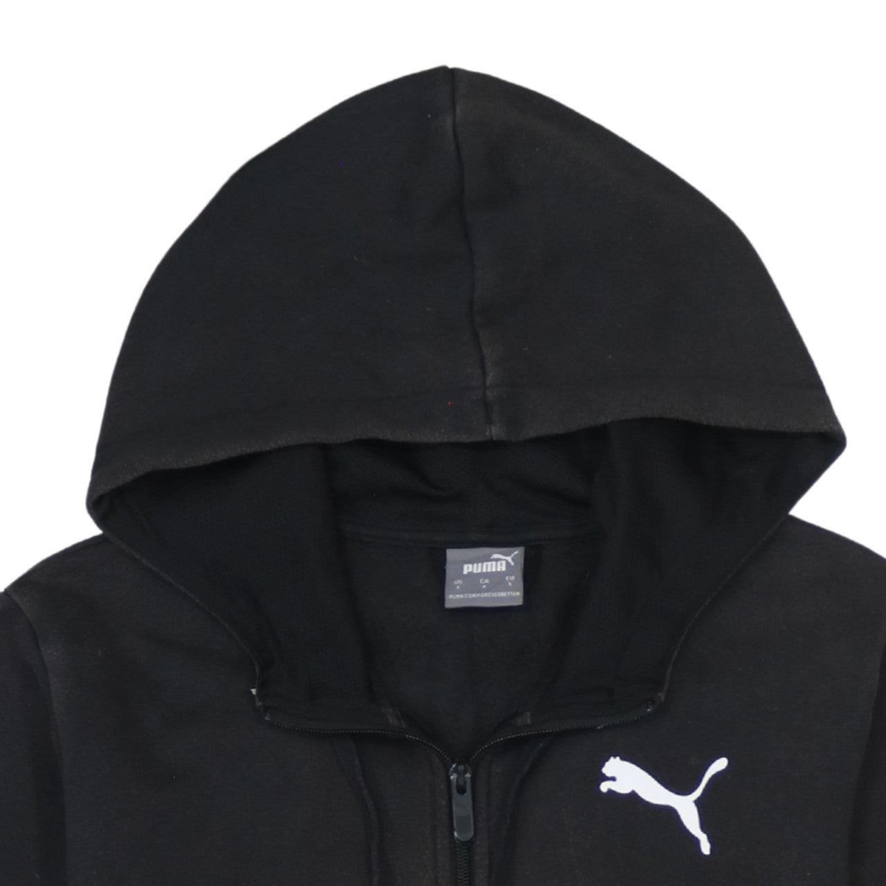 Puma Men's Black Full Zip Hoodie Size S Sportswear Fleece