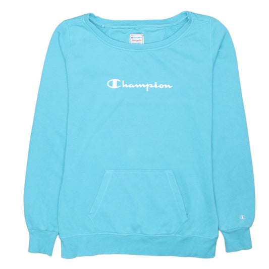 Champion Women’s Blue Pullover Sweatshirt Large Heritage Fit