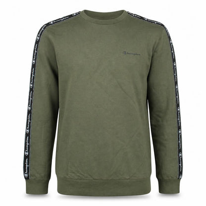 Champion Boys Green Logo Tape Pullover Sweatshirt 15-16 Years