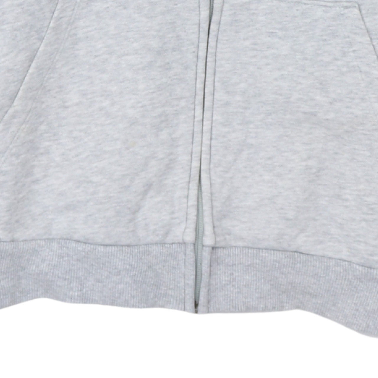Puma Womens Grey Full Zip Hoodie Size 10 Logo Hooded Sweatshirt