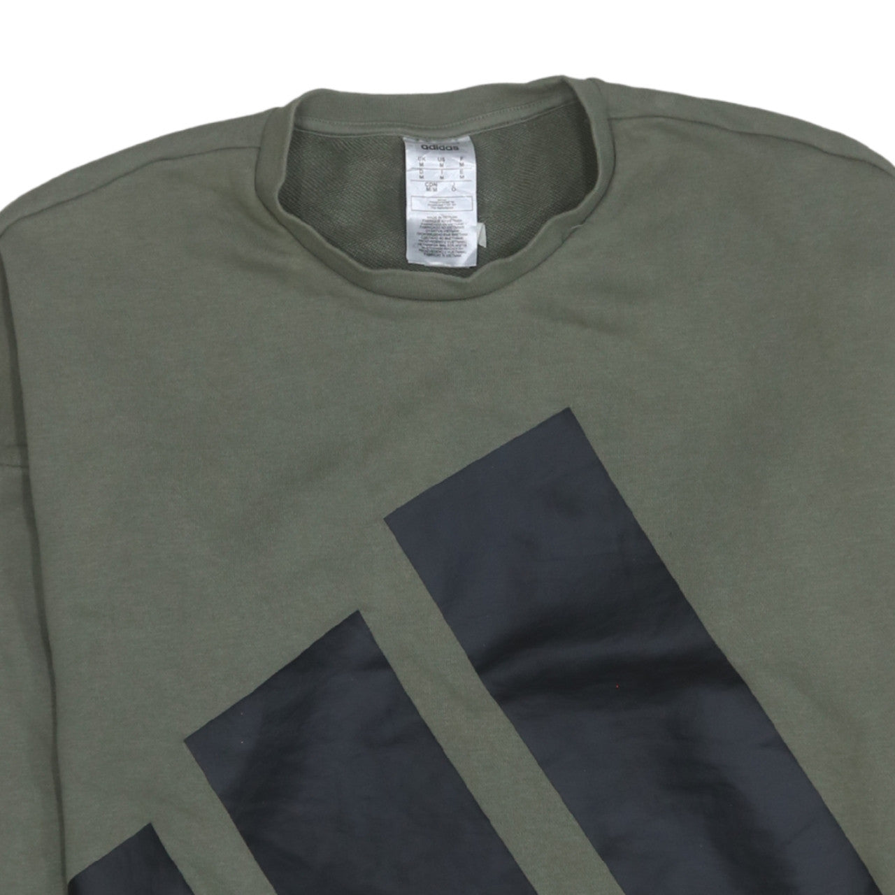 Adidas Men’s Green Logo Pullover Sweatshirt Size M