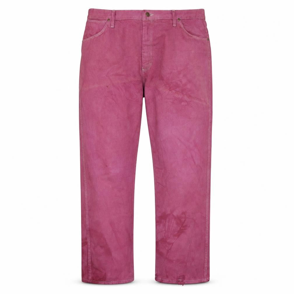 Wrangler Men's Pink Straight Leg Jeans 40x32 Cotton Denim Classic