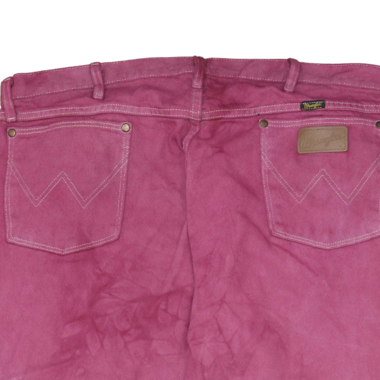 Wrangler Men's Pink Straight Leg Jeans 40x32 Cotton Denim Classic