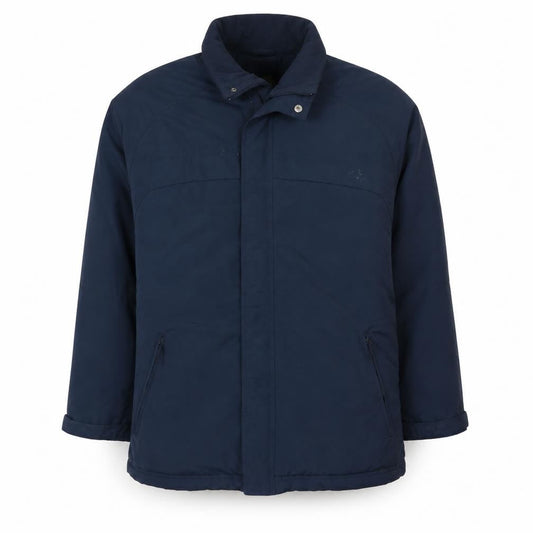 Adidas Men's Blue L Full Zip Lined Parka Jacket