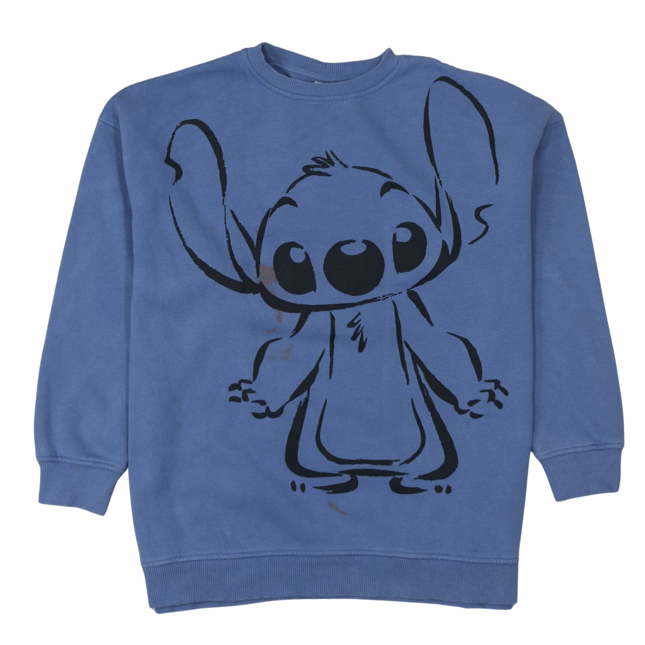 Disney Primark Womens Blue Stitch Sweatshirt Size Small 10/12 Pullover
