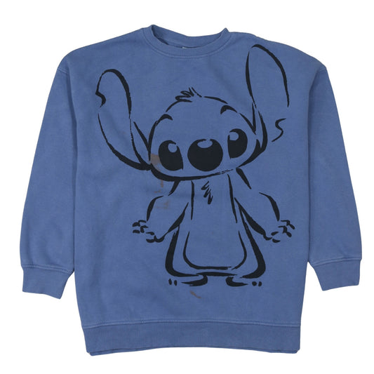 Disney Primark Womens Blue Stitch Sweatshirt Size Small 10/12 Pullover