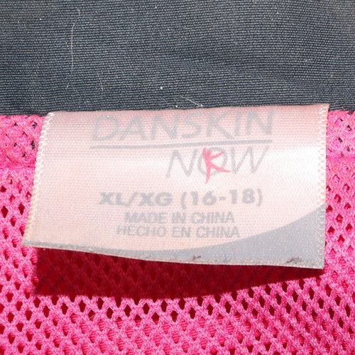 Danskin Womens Red XL Lightweight Full Zip Windbreaker Jacket