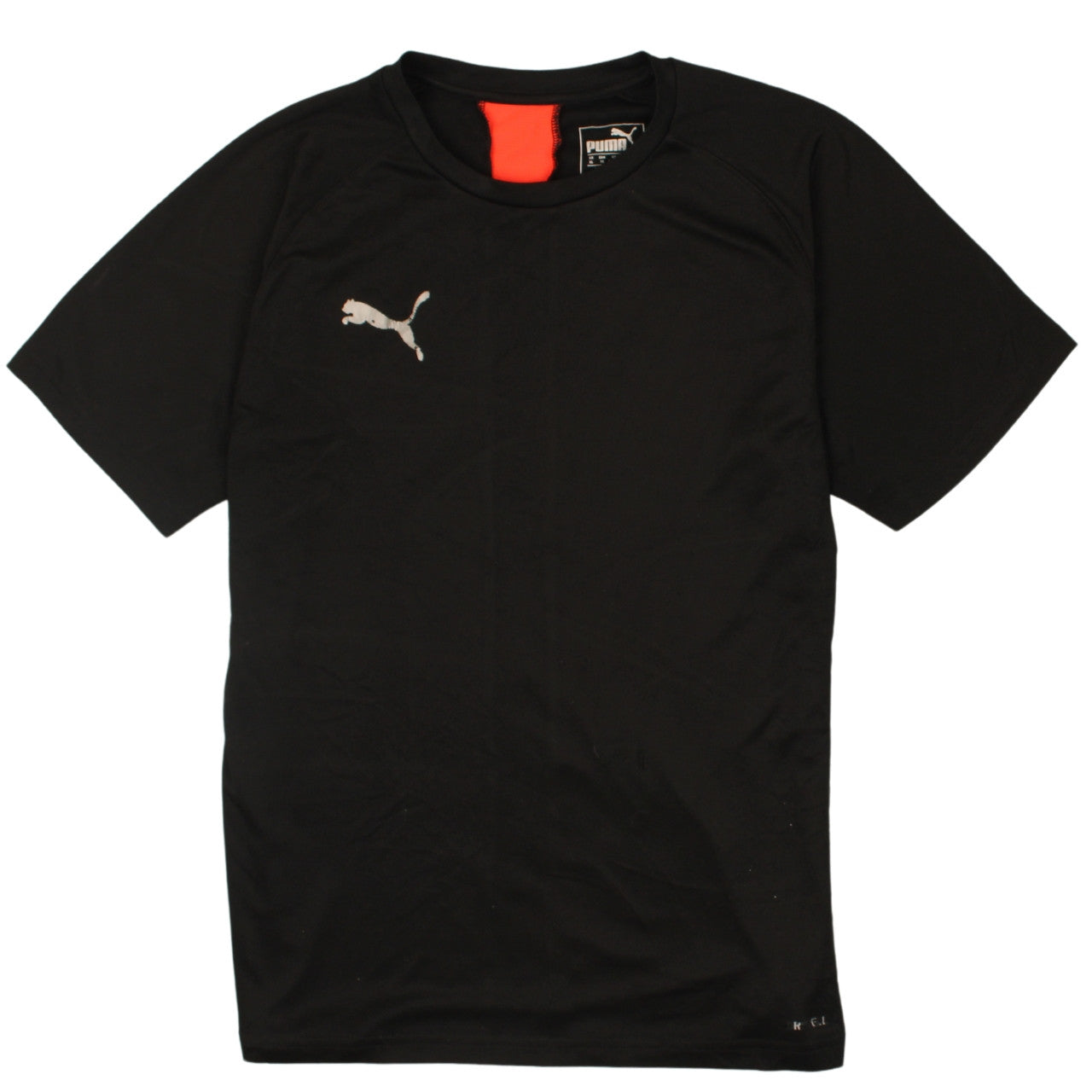 Puma Boys Black 13-14 Years Crew Neck Active T-Shirt