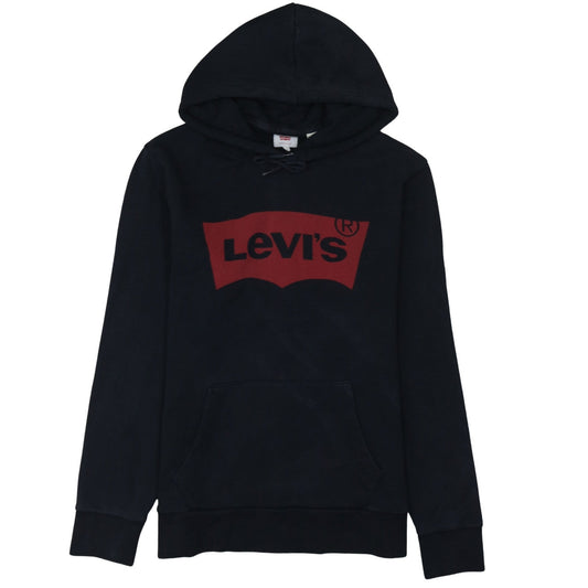 Levi's Mens Black Pullover Hoodie L Logo Graphic Sweatshirt
