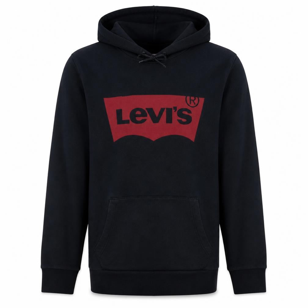 Levi's Mens Black Pullover Hoodie L Logo Graphic Sweatshirt
