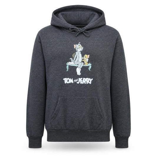 Primark Women’s Charcoal Tom and Jerry Pullover Hoodie 2XS