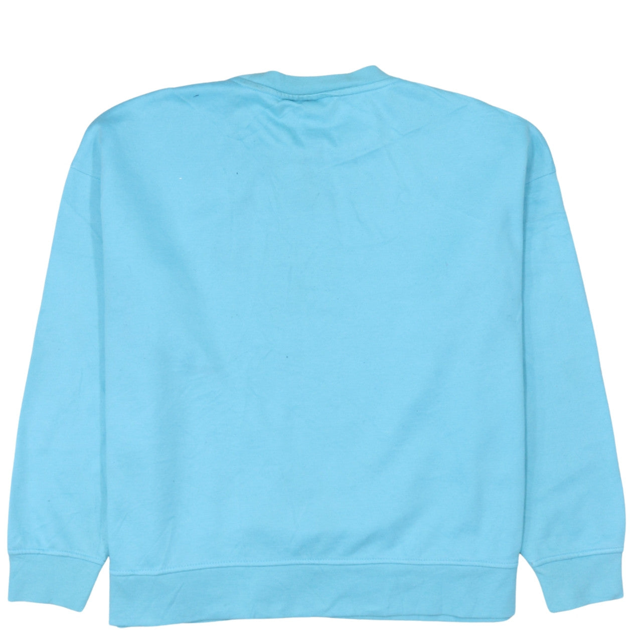 Disney Women Blue Stitch Sweatshirt L Crew Neck Pullover