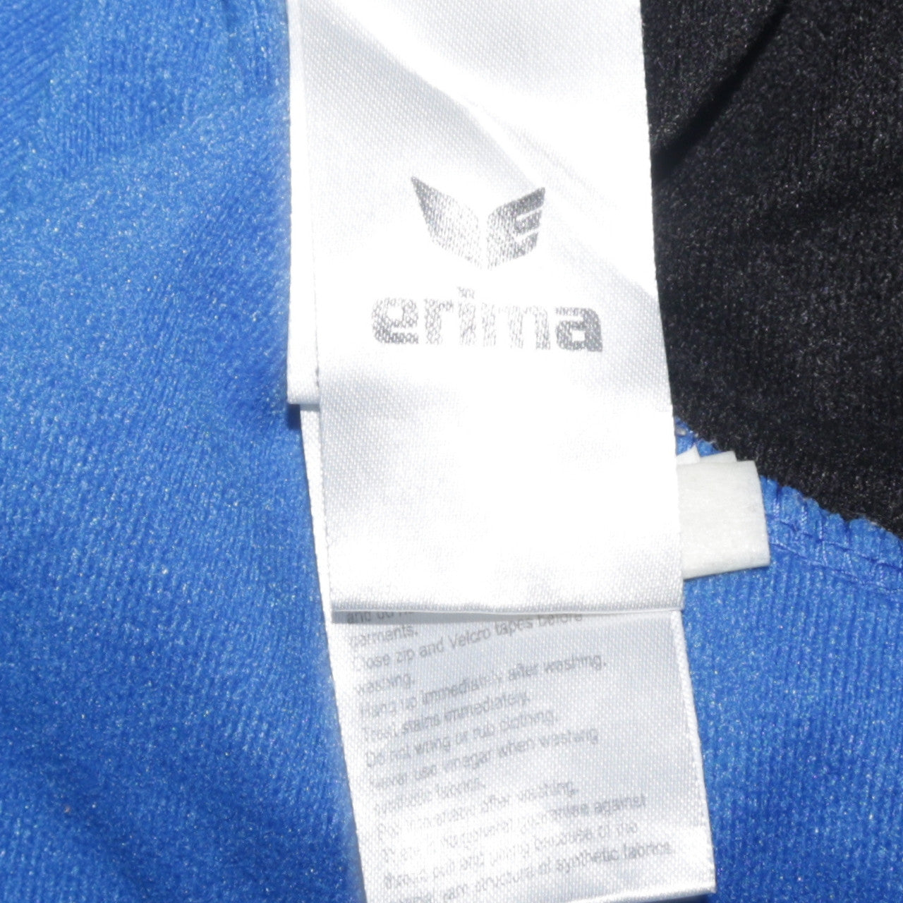 Erima Women's Blue Black Track Jacket Size 10 Full Zip Sports Top