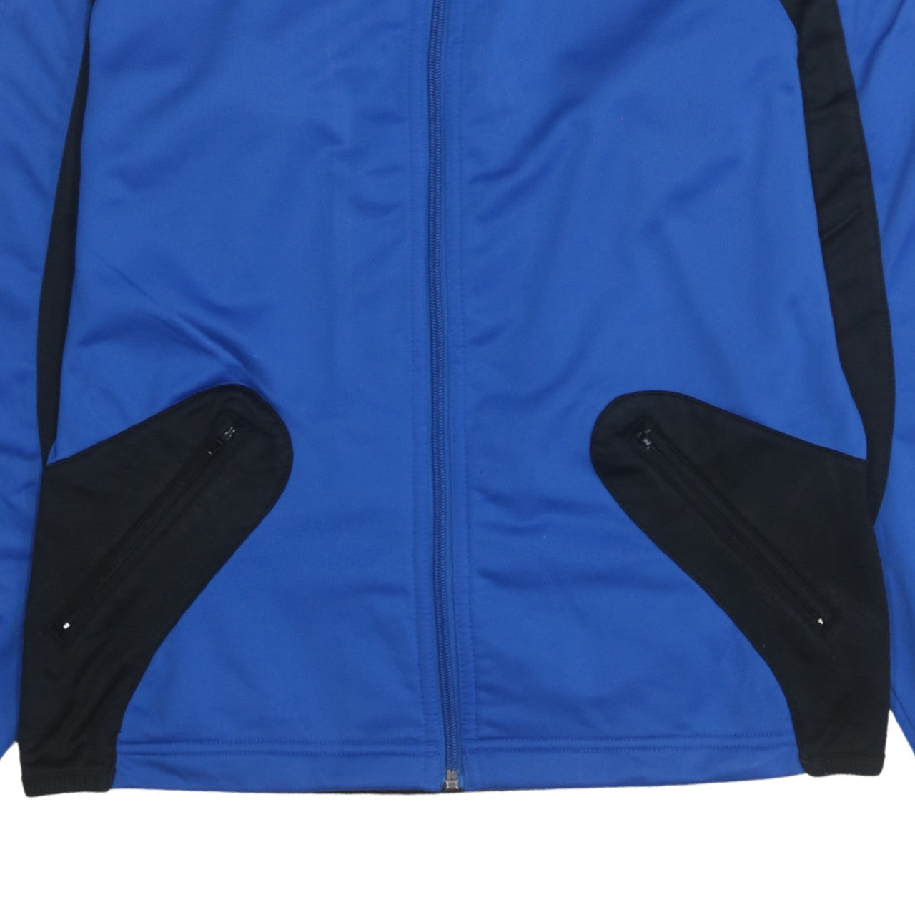 Erima Women's Blue Black Track Jacket Size 10 Full Zip Sports Top