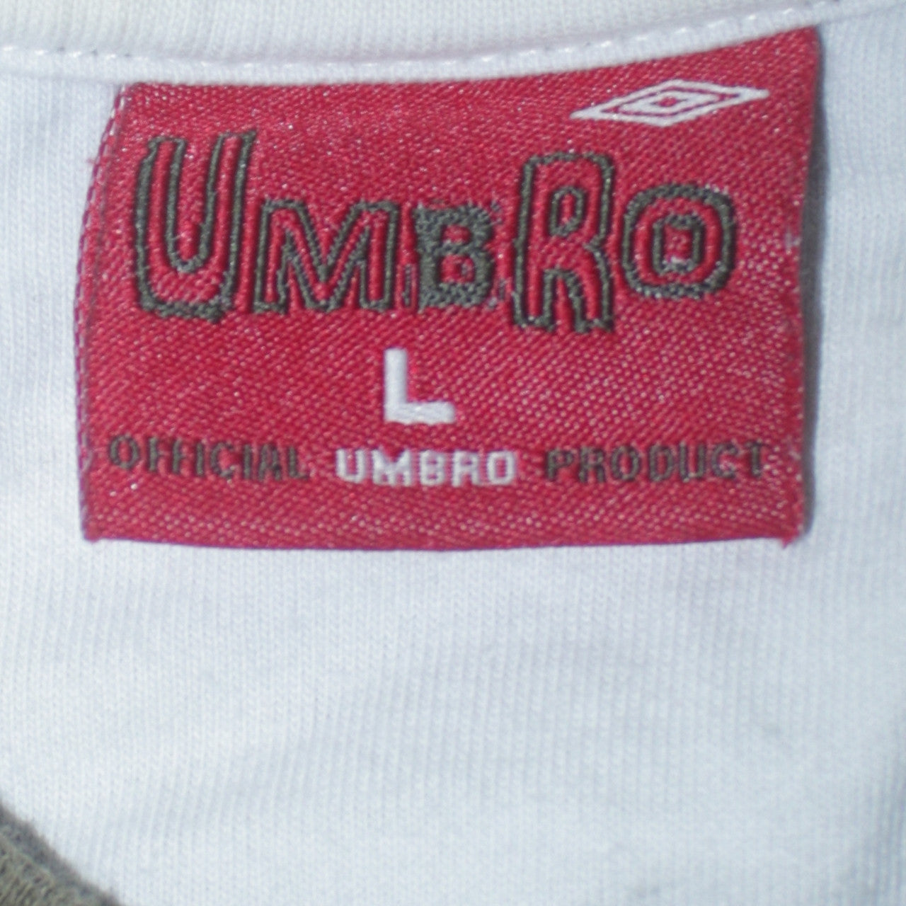 Umbro Men's Green Long Sleeve Football Graphic Shirt Size L