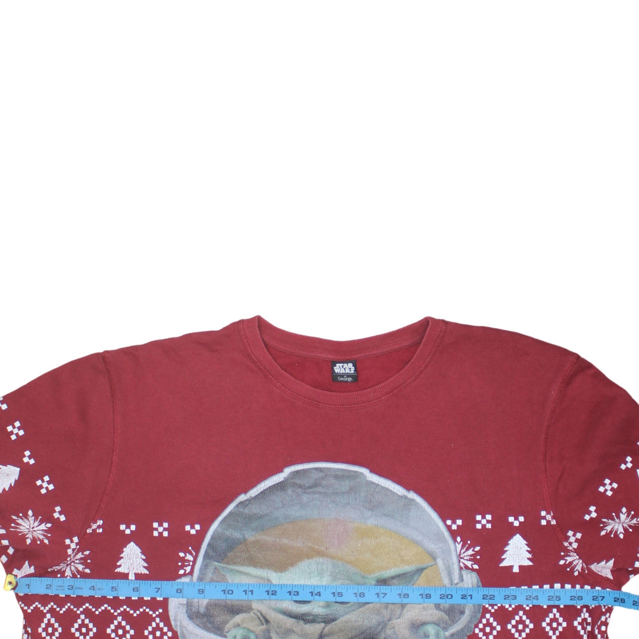 George Star Wars Men’s Red 3XL Pullover Christmas Sweatshirt