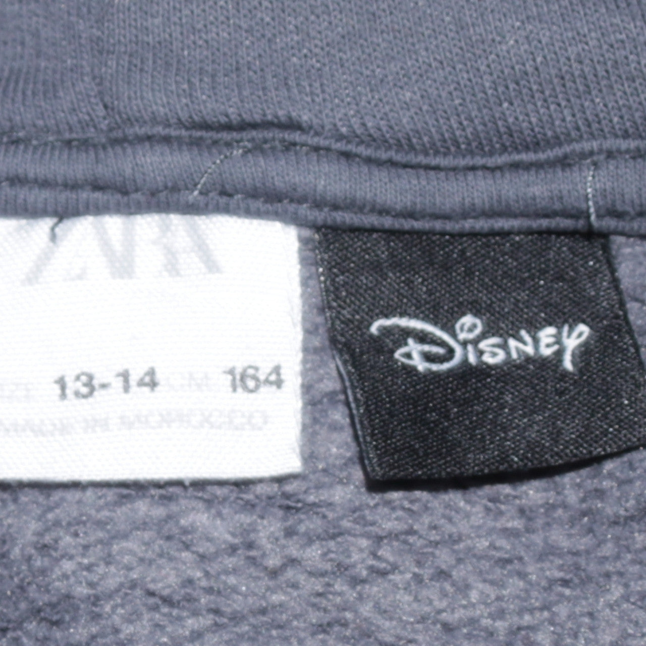 Zara Girls Grey Disney Hoodie 13-14 Years Pullover Sequin Funny Moments