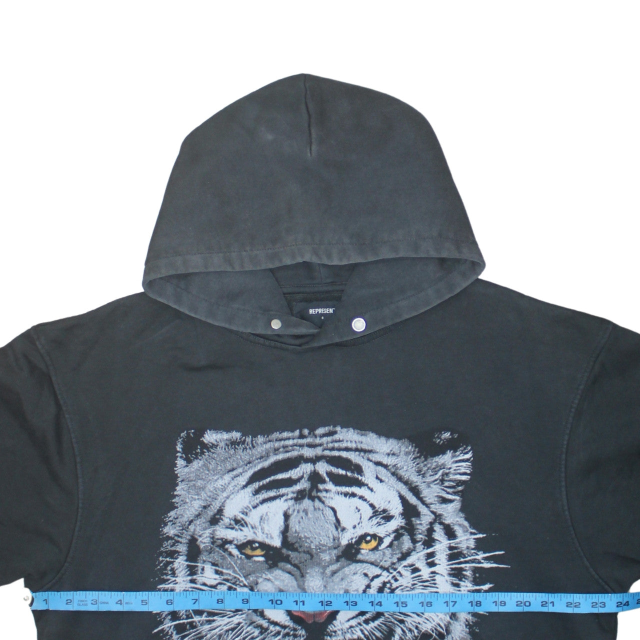 Represent Men's Black Tiger Graphic Pullover Hoodie Size S