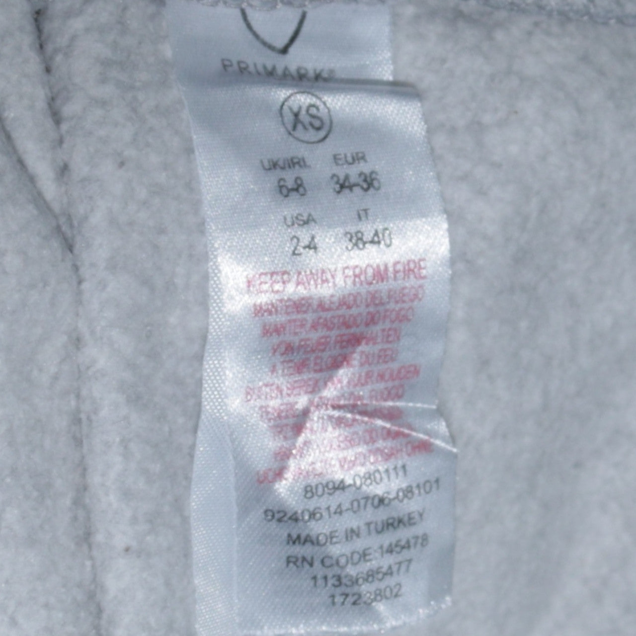 Disney Primark Womens Grey XS Sweatshirt Mickey Mouse Good Vibes Only