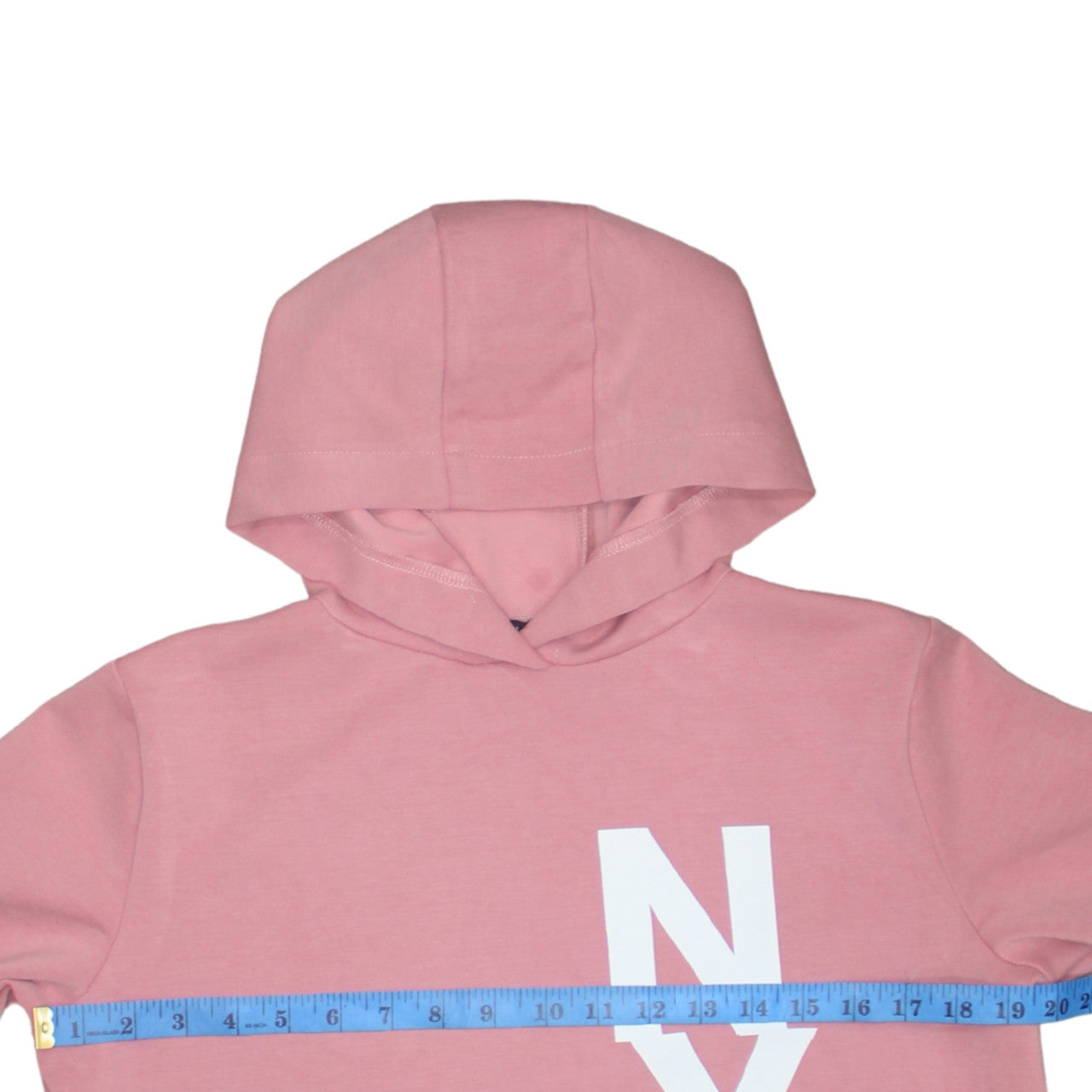 Primark Girls Pink NYC Pullover Hoodie 12-13 Years Regular Fit