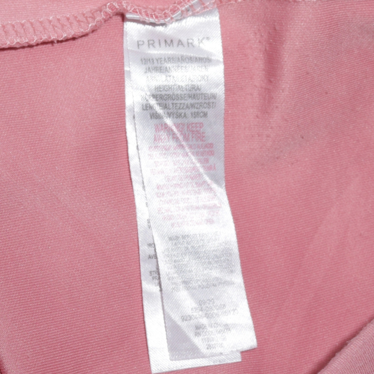Primark Girls Pink NYC Pullover Hoodie 12-13 Years Regular Fit