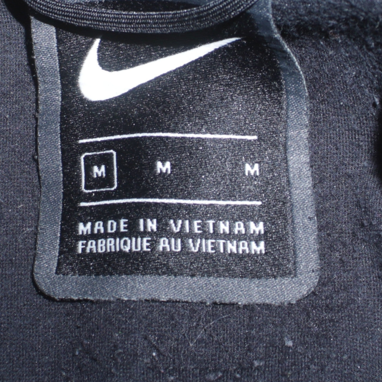 Nike Men's Black Full Zip Hoodie M Viscose Blend Casual Sportswear