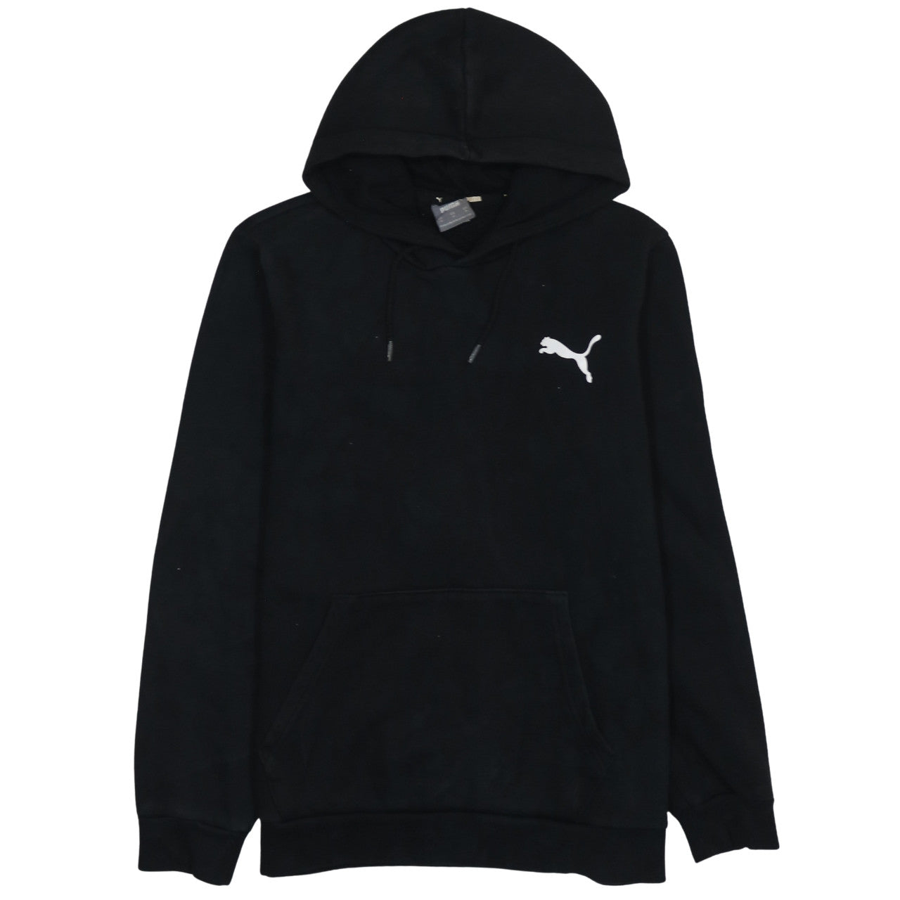 Puma Men's Black Pullover Hoodie Medium Fleece Sweatshirt
