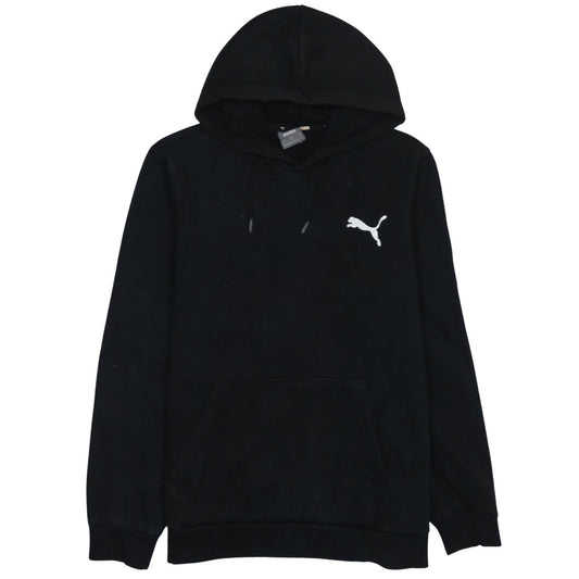 Puma Men's Black Pullover Hoodie Medium Fleece Sweatshirt