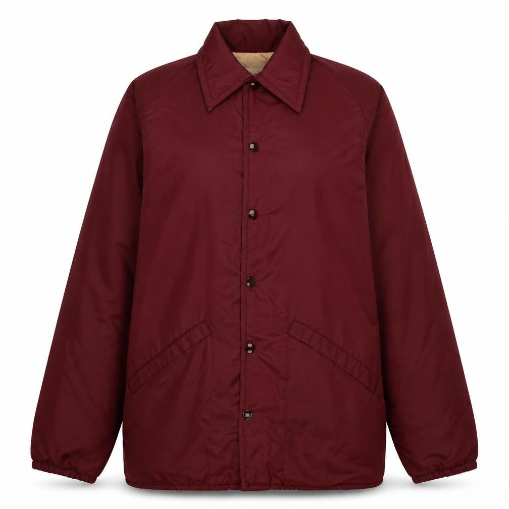 King Louie Womens Red Coach Jacket S Embroidered Retro College Style