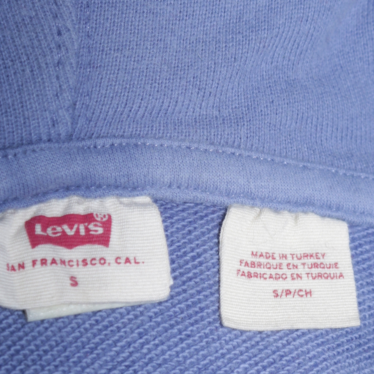 Levi's Women's Blue Small Pullover Hoodie Cotton Casual