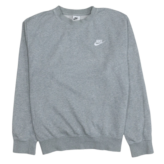 Nike Men's Grey Crew Neck Pullover Sweatshirt Size S