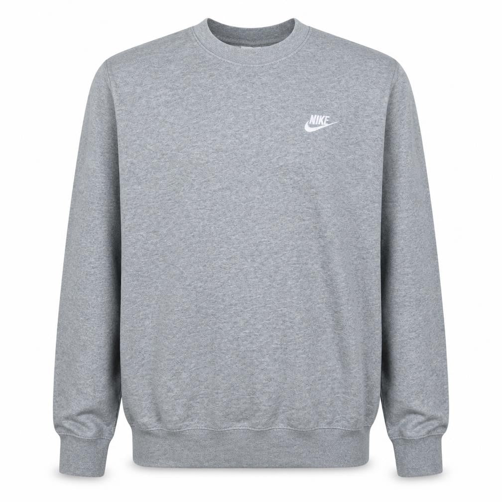 Nike Men's Grey Crew Neck Pullover Sweatshirt Size S
