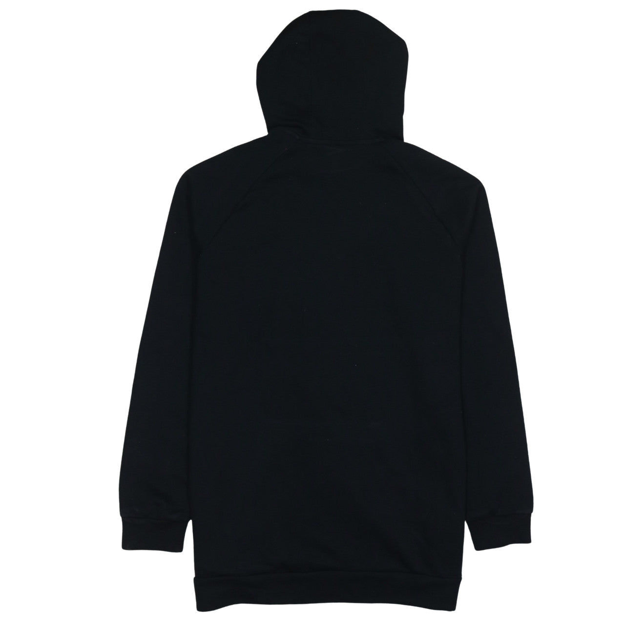 Adidas Womens Black Pullover Hoodie Size 12-14 Logo Print Cotton Blend