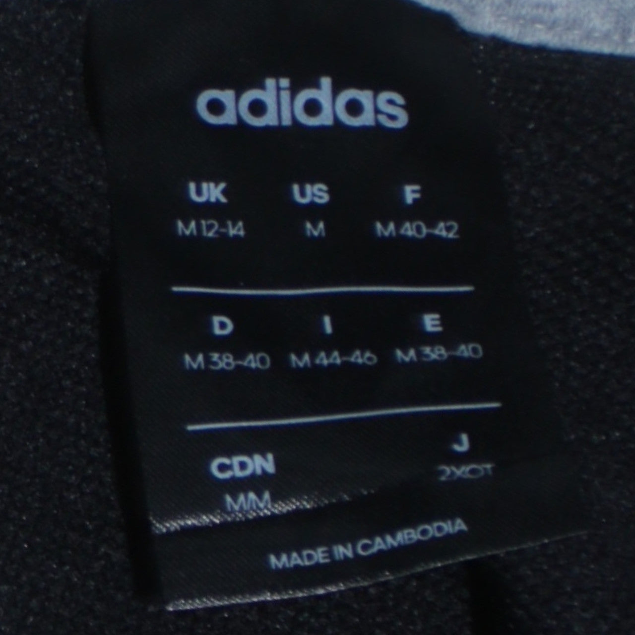 Adidas Womens Black Pullover Hoodie Size 12-14 Logo Print Cotton Blend