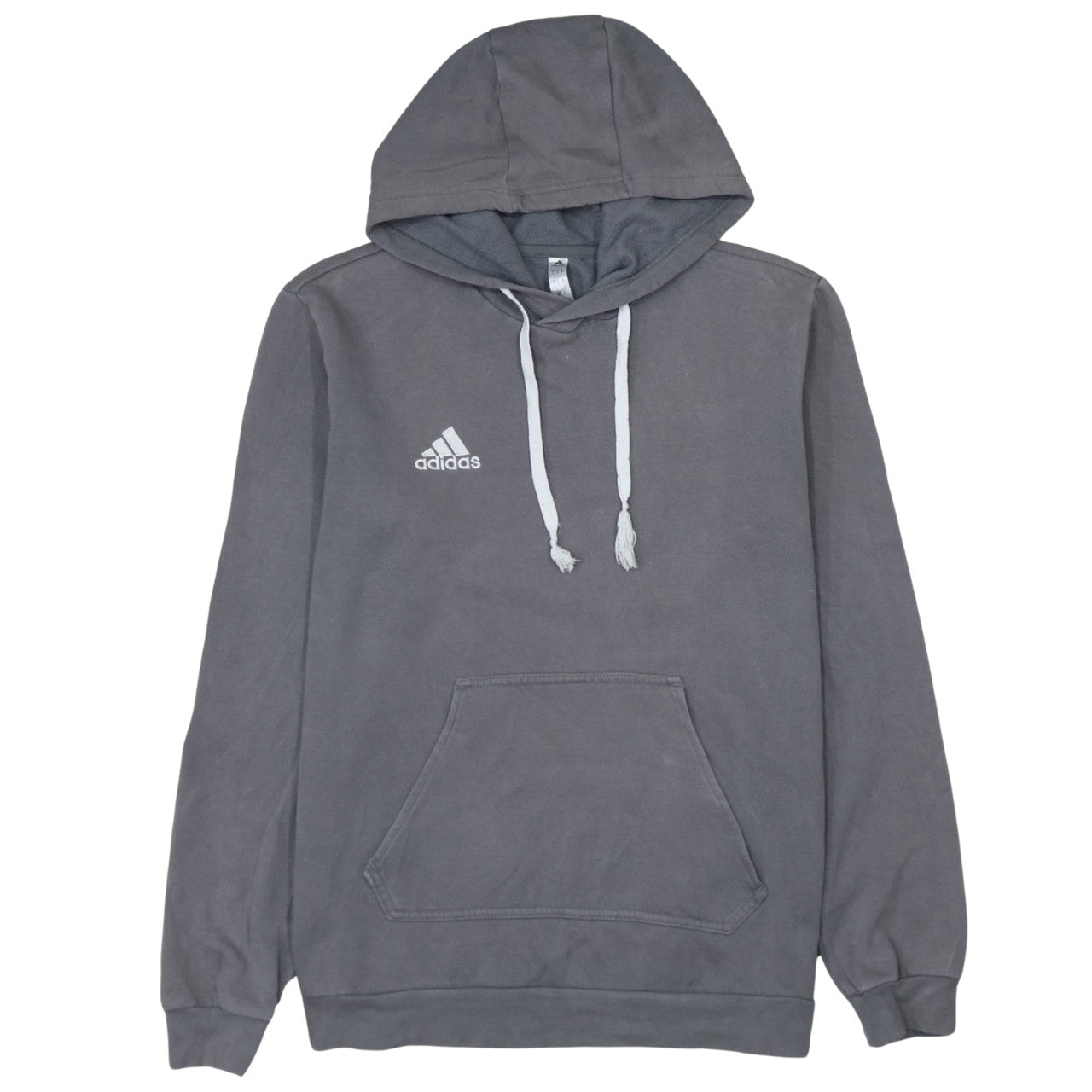 Adidas Men's Grey Pullover Hoodie Small Fleece Sportswear