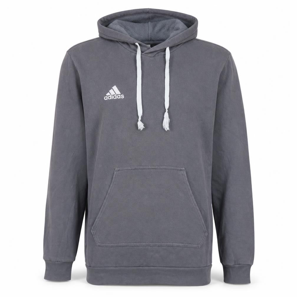 Adidas Men's Grey Pullover Hoodie Small Fleece Sportswear
