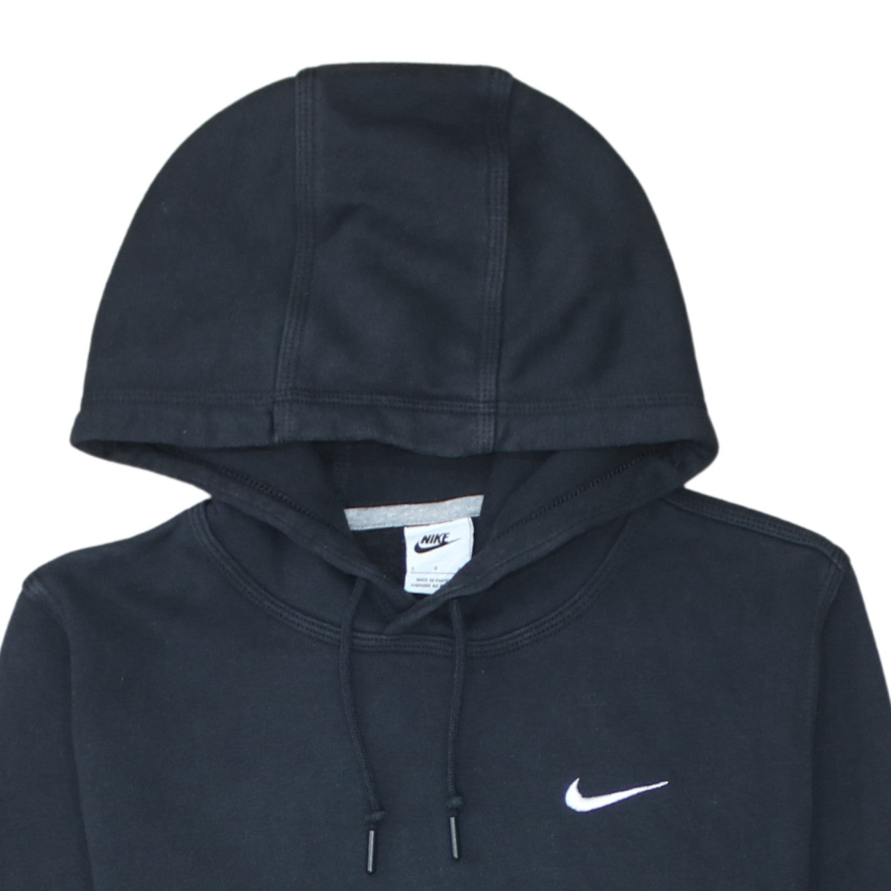 Nike Men's Black Small Pullover Hoodie Fleece Embroidered Logo