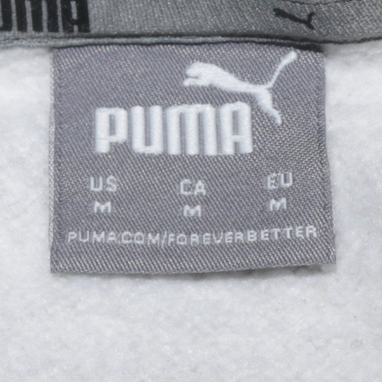 Puma Men's Grey Medium Logo Crew Neck Pullover Sweatshirt